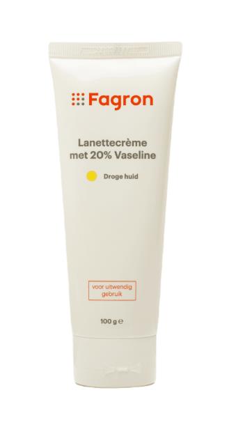 Cremes en zalven, Lanettecreme met 20% vaseline, Fagron