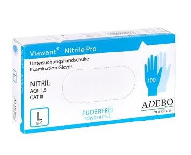 Onderzoekshandschoen, Viawant, Nitril Pro, Huismerk