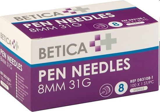 Betica, pennaald, veiligheidsnaald