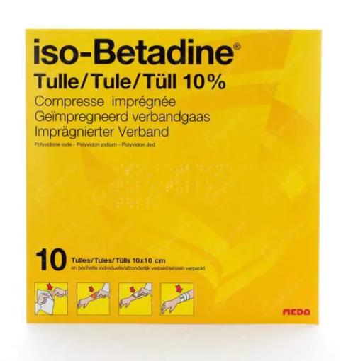 *Iso-Betadine, Zalfgaas, Steriel