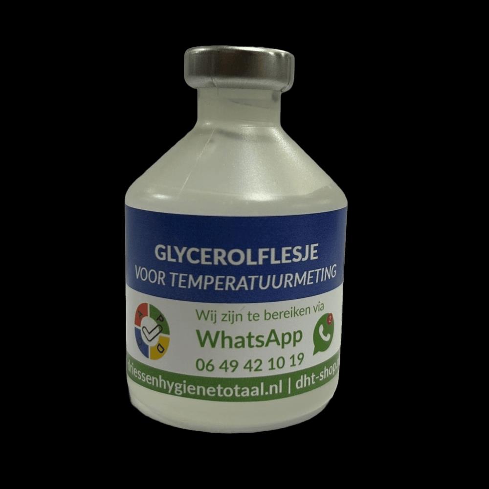 Glycerolflesje, Voor temperatuurmeting