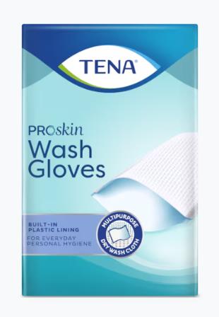 TENA, Disposables Droog Washandje, Wash Gloves