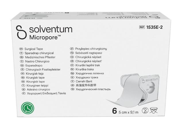 Fixatie Pleister, Micropore, In Klemring, Solventum