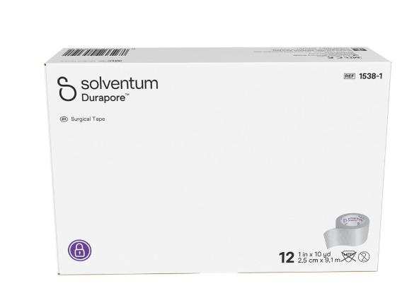 Hechtpleister, Durapore, Zijdachtig Medisch Tape, Rekbaar, Solventum