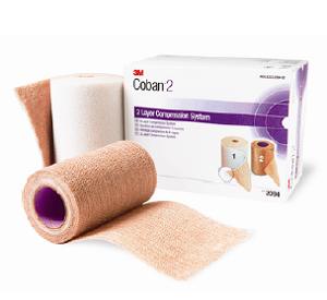 Compressie Set, Coban, Latexvrij, 2 Laags Compressiesysteem, 3M