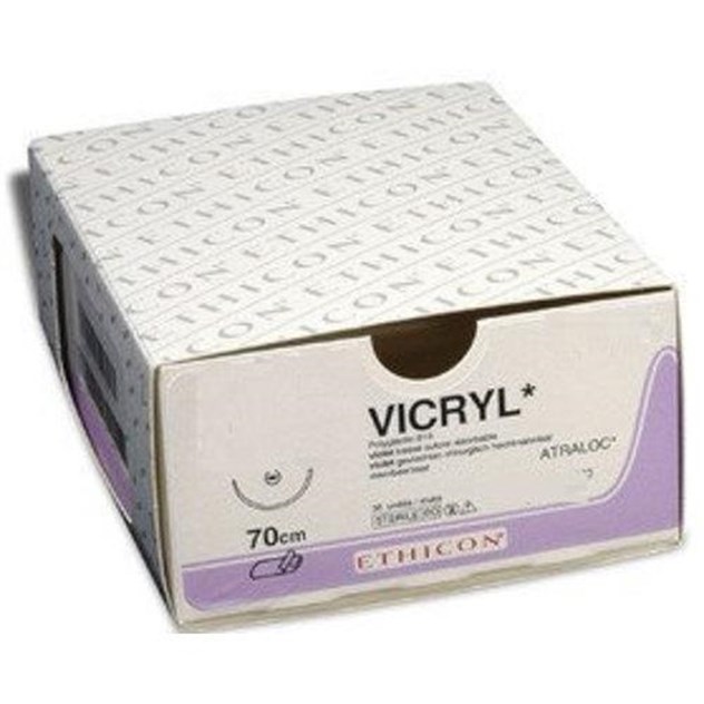 Hechtdraad, Vicryl Violet, SH2 Plus Naald, niet oplosbaar