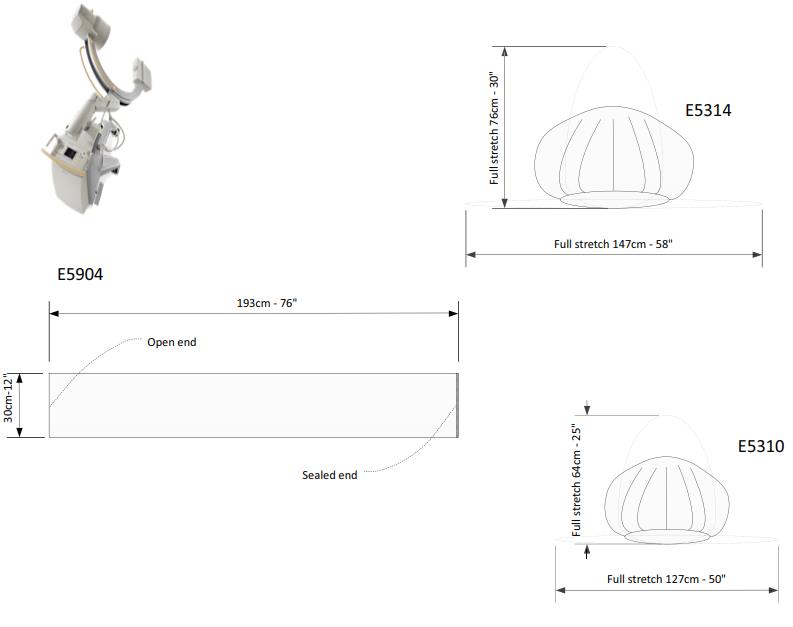 Disposable, Equipment Drape, Apparatuur Hoes, Fluoroscope Hoes, C-Arm