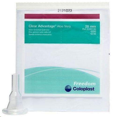 Uritip, condoomcatheter, Freedom Clear Advantage, zelfklevend, aloe vera, Coloplast