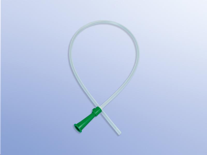 Uitzuig catheter, soft PVC, afgeronde punt met 2 ogen