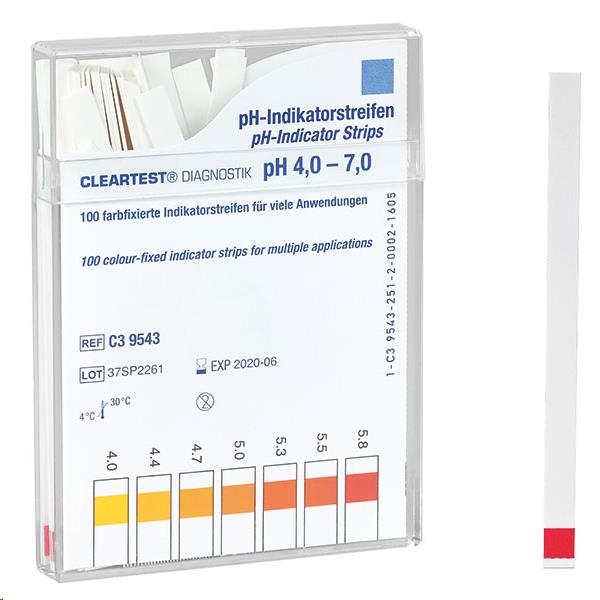 PH Teststrips,PH Indicator bij Maagsap, Parameter 4,0 - 7,0