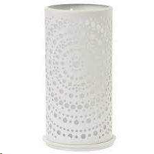 Candle Holder, LED, Metaal, Billy Wit