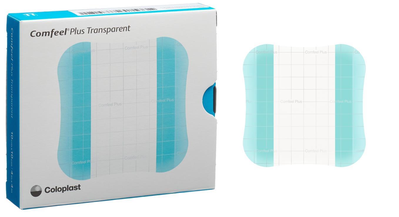 Hydrocolloidverband, Comfeel Plus, Transparant, Adhesive, Coloplast, Steriel