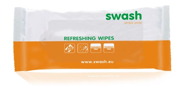 Disposable, Swash, Refreshing Wipes, Parfumvrij, Arion, (32-pack)