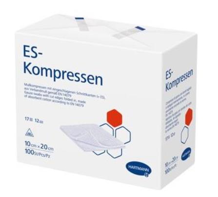 Hydrofiel Gaasje, ES Kompres, Onsteriel, 12 Laags, Hartmann