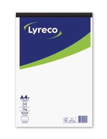 *Lyreco, Schrijfblok FSC, A4+, Gelijnd, Geniet