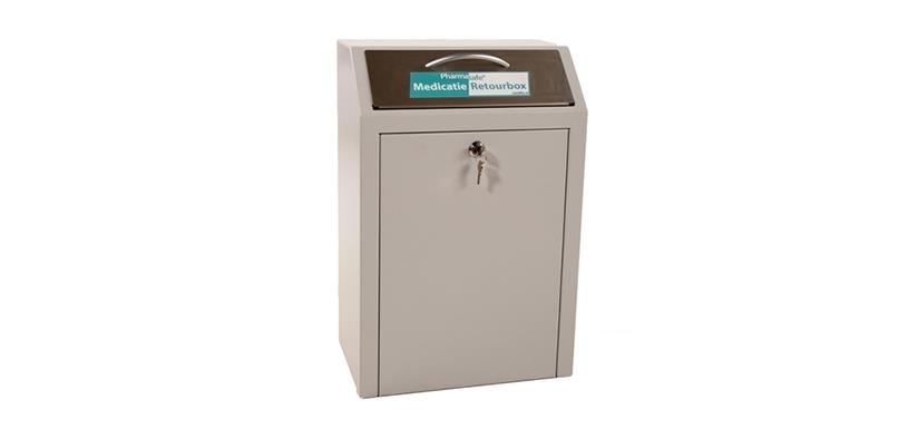 Medicatie Retourbox, Pharmasafe, Slot met Sleutel