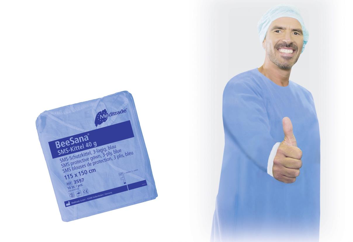 Disposables, Schort, Lange Mouw, Geschikt bij MRSA en Overige Besmettelijke Aandoeningen