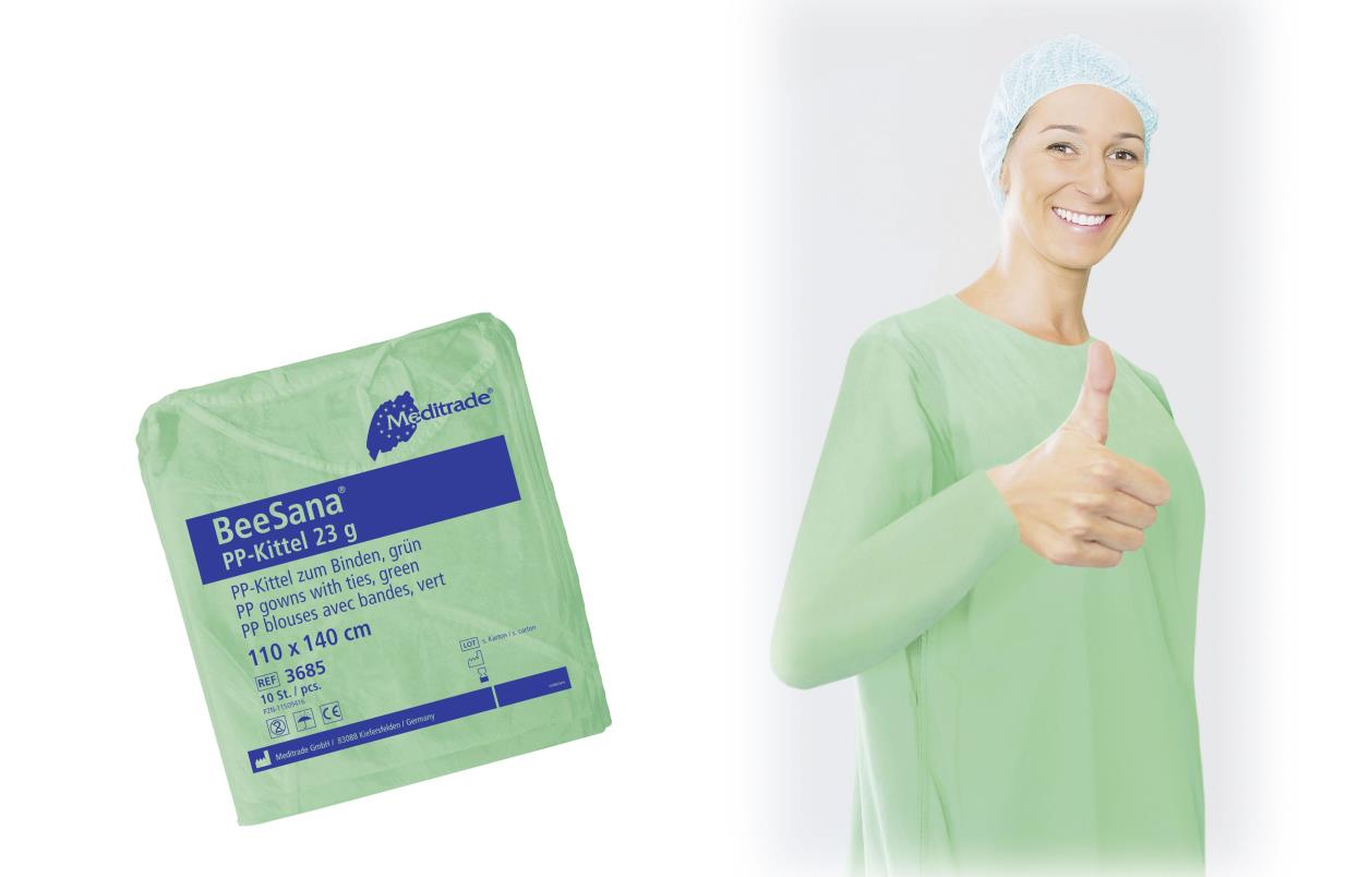 Disposable, Schort, Bezoekersjas, Lange Mouw, 2 Laags, Huismerk