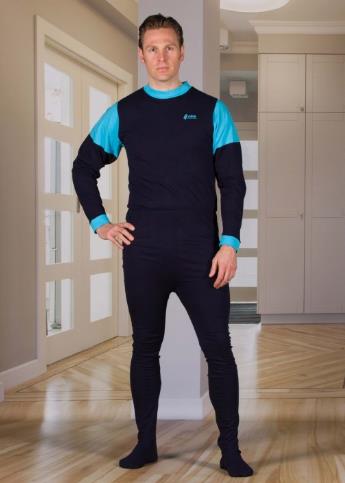 *Patientenoverall, Hansop, Jersey, Lange Mouw + Lange Pijp, Gesloten Voet, 4Care