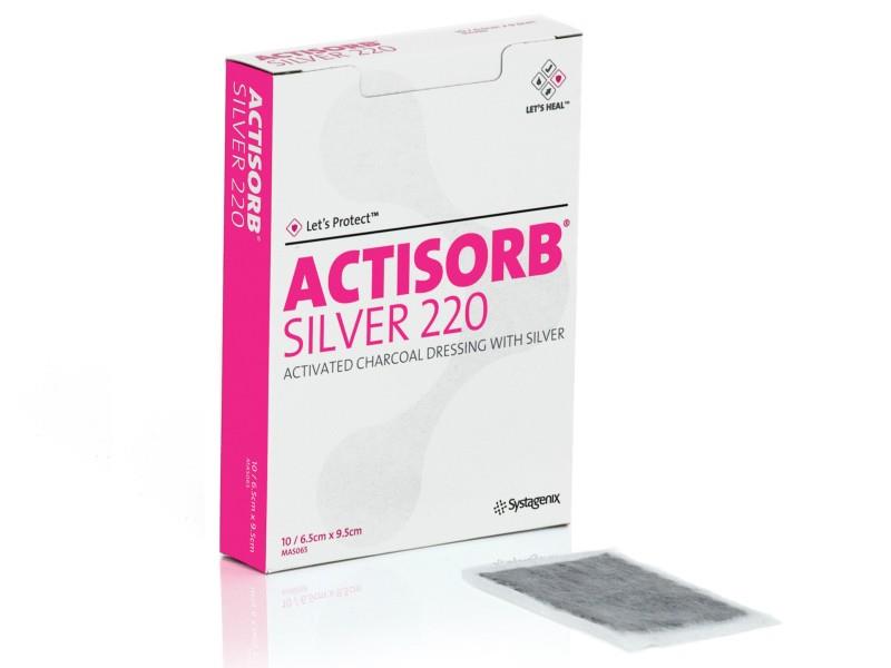 *Zilververband, Actisorb Silver 220, Non Adhesive, Systagenix, Steriel
