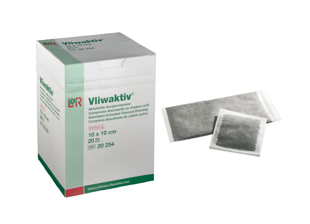 Koolstofverband, Vliwaktiv, Non Adhesive, Steriel, Lohmann Rauscher