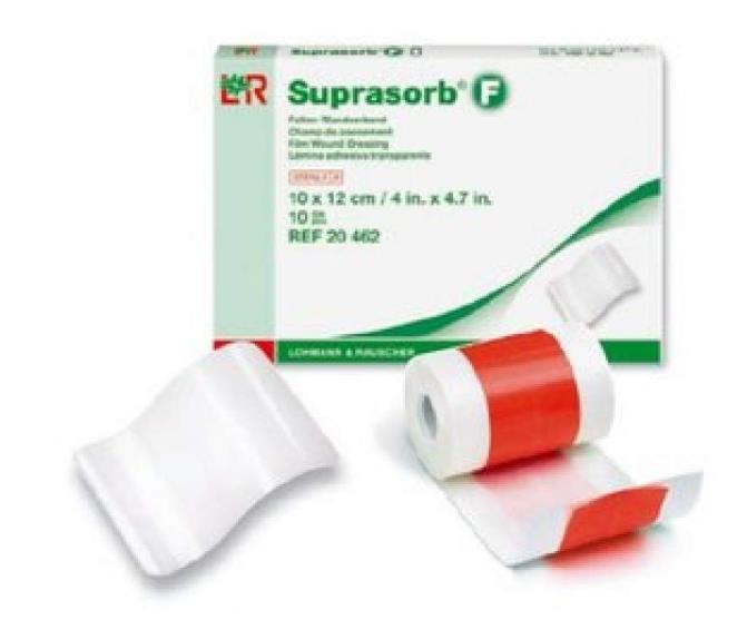Foliewondverband, Suprasorb F, Adhesive, Lohman en Rauscher, Steriel