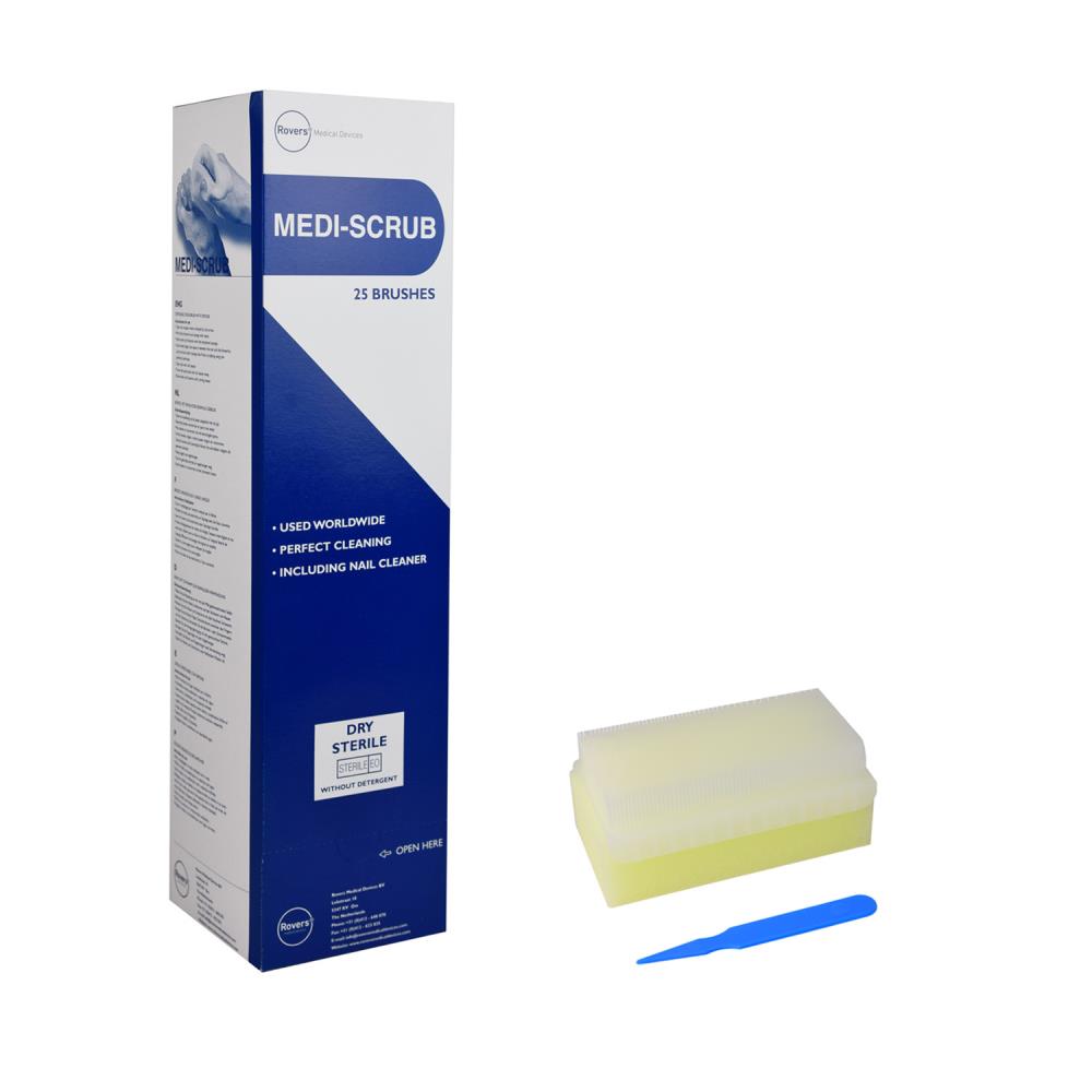*Nagelborstel, Medi Scrub, Steriele Borstel met Spons