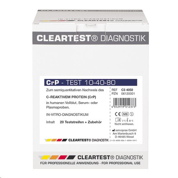 CRP Teststrips, Sneltest, Cleartest, Huismerk
