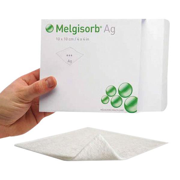 Alginaatverband, kompres, Melgisorb AG, non adhesive, steriel, Molnlycke