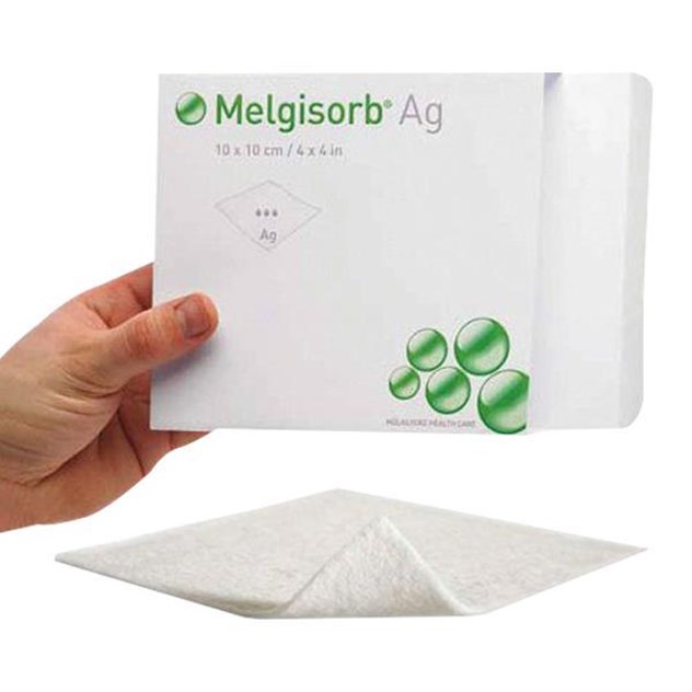 Alginaatverband, Kompres, Melgisorb AG, Non adhesive, Steriel, Molnlycke
