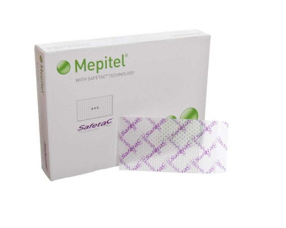 Zalfgaas siliconenhoudend, Mepitel, Safetac, Non adhesive, Steriel, Molnlycke