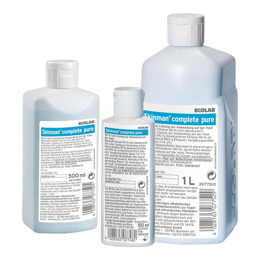 Hand Desinfectie, Skinman Complete, Virucid inclusief NORO, CTGB Geregistreed, Ecolab