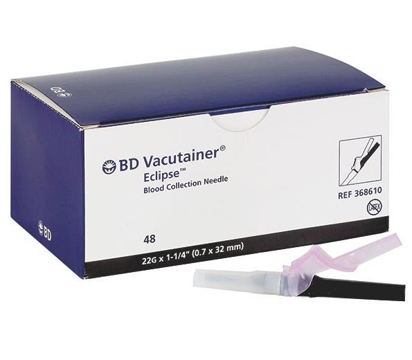 Bloedafnamenaald, eclipse, veiligheidsnaald, Becton Dickinson 