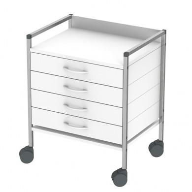 Instrumentenwagen, Basiswagen, Variocar 60, Met 4 Lades, Huismerk