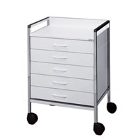 Instrumentenwagen, Basiswagen, Variocar 60, Met 5 Lades, Huismerk Instrumentenwagen, Basiswagen, Variocar 60, Met 5 Lades, Huismerk