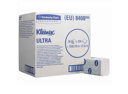 *Toiletrol, Kleenex, Kimberly Clark, Toiletpapier, Hostess, Ultra Gevouwen, 2 Laags 