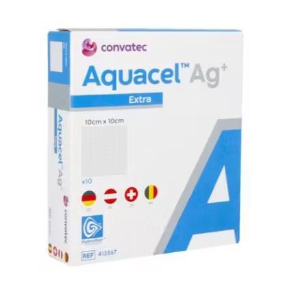 Zilverhoudendverband, Aquacel, AG+ Extra, Hydrofiber, Steriel, Convatec