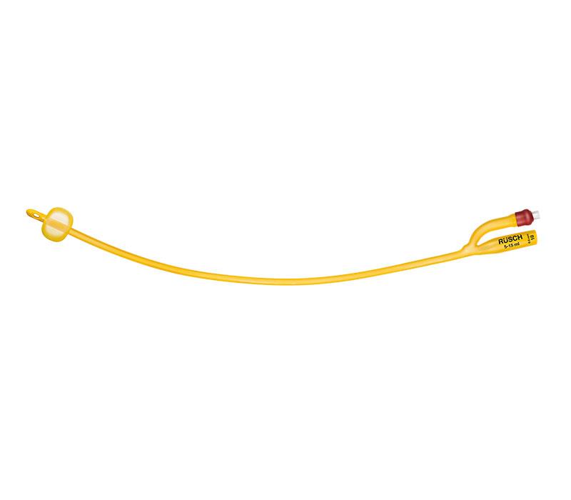 Verblijf catheter, latex gold, Nelaton, Rusch
