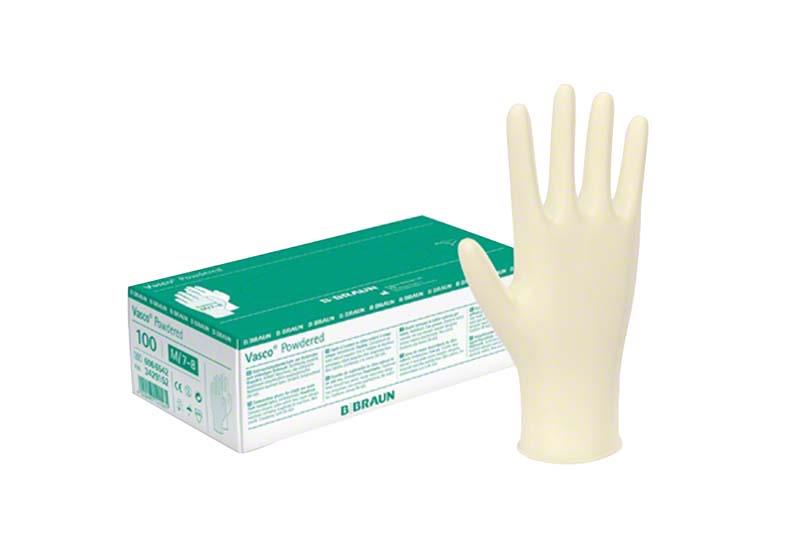 Handschoen, Latex, Gepoederd, Vasco, BBraun