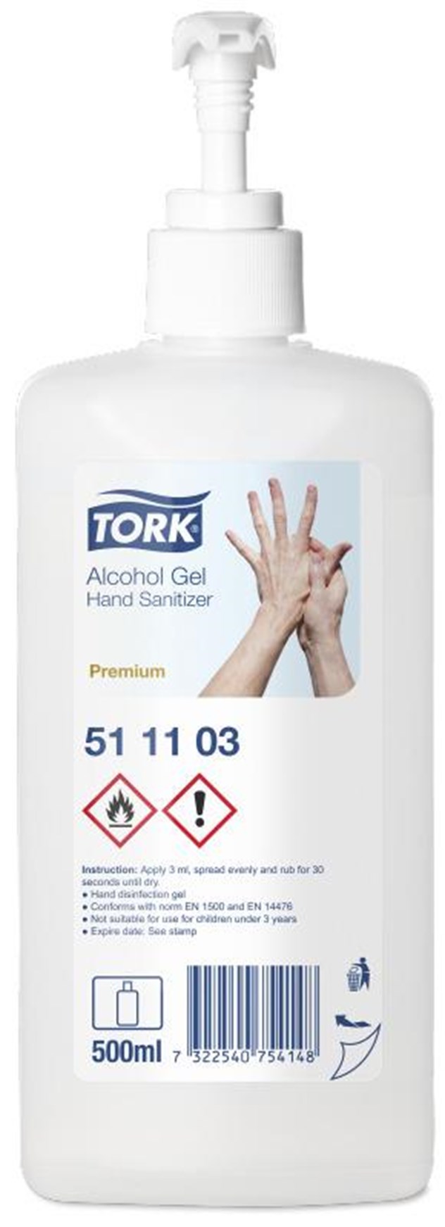 Hand Desinfectie, Alcohol Gel Hand Sanitizer, Tork