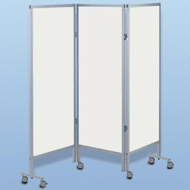 Bedscherm, 3 Delig, Verrijdbaar, PVC