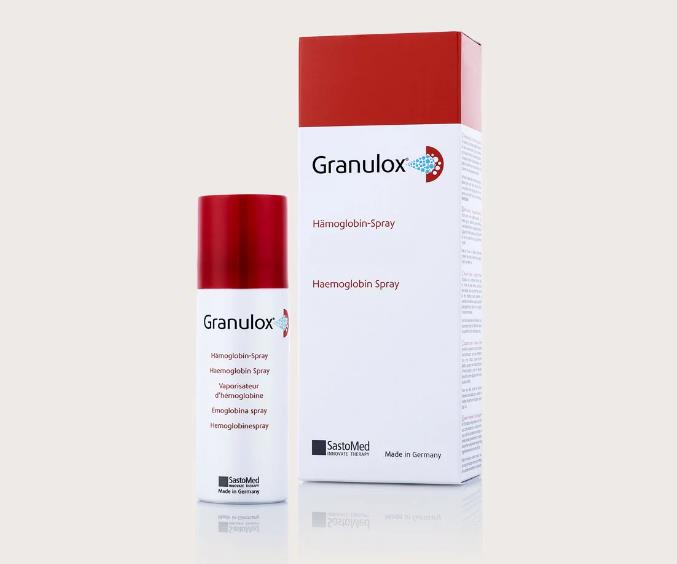 Wondoxygeneratiespray, Granulox, Hemoglobine, Spray, SastoMed, Molnlycke