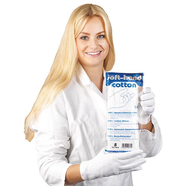 Verbandhandschoen, Katoen