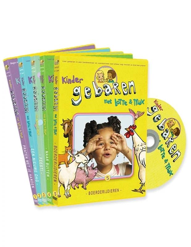 Logopedie, Gebarentaal, Medium DVD Set met 5 verschillende Onderwerpen