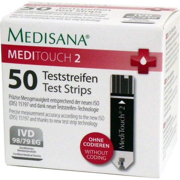 Glucose Teststrip MediTouch 2, Medisana