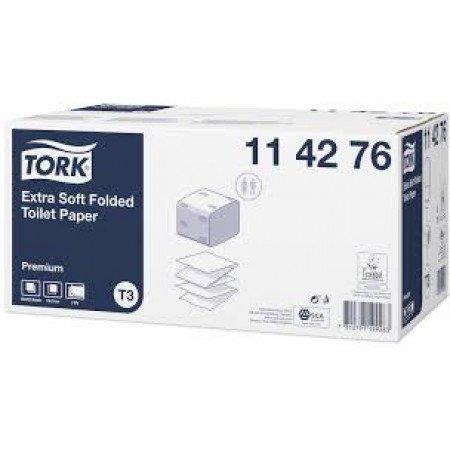 Toiletrol, Toiletpapier, Gevouwen, T3 Premium, Extra Zacht, 2 Laags, Tork