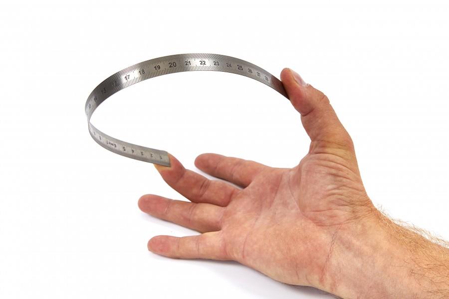 Meetlint, RVS Liniaal, HBM 1