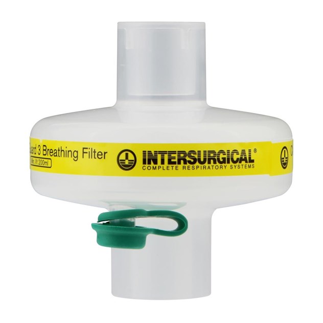 Beademing, Bacterie Virusfilter, Clear Guard3, Luer, Intersurgical