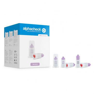 Diabetes, pennaald, Alphacheck Dual, veiligheidsnaald, huismerk
