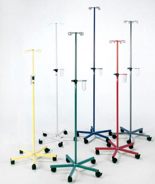 Infuusstandaard, Colour, Verrijdbaar, Met Metalen Haken, Huismerk